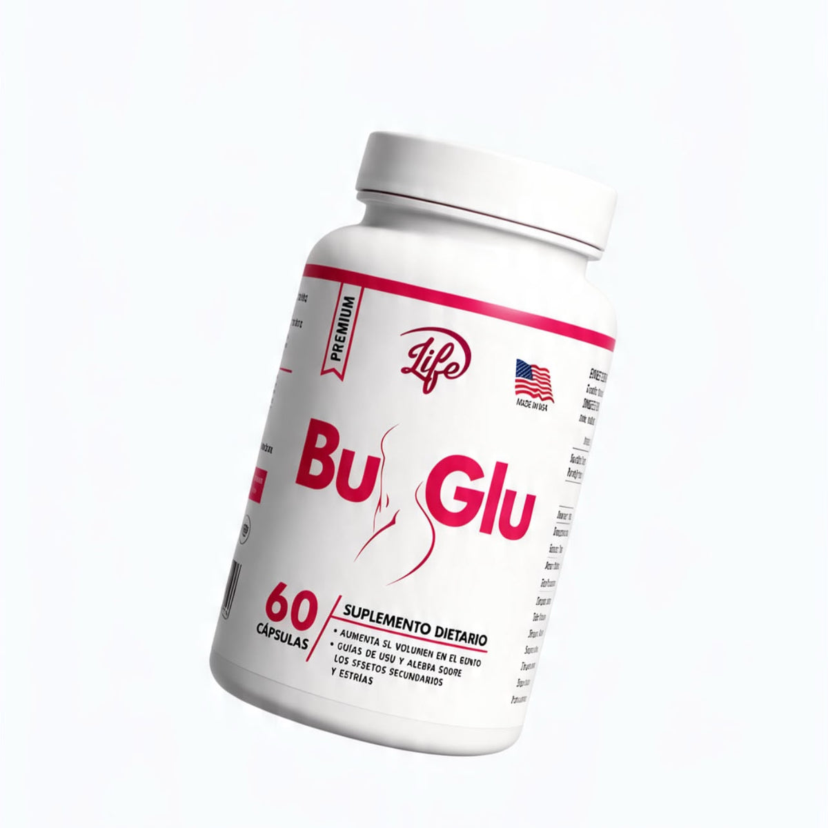 BU GLU PREMIUM – SUPLEMENTO PARA GLÚTEOS X 60 CÁPSULAS