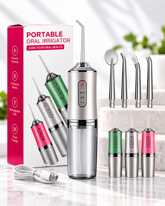 IRRIGADOR DENTAL PORTÁTIL – 3 COLORES