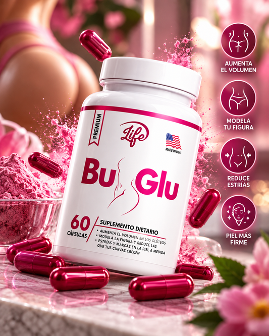 BU GLU PREMIUM – SUPLEMENTO PARA GLÚTEOS X 60 CÁPSULAS