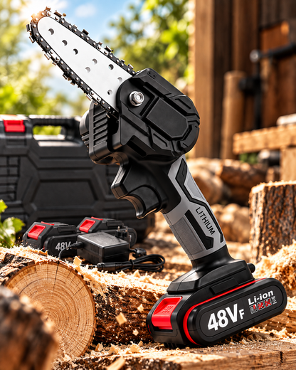 MINI MOTOSIERRA INALÁMBRICA DE MANO 48V CON 1 BATERÍA