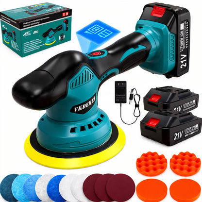 PULIDORA INALAMBRICA PARA CARROS JBN-D21 DE 2 BATERIAS 48V