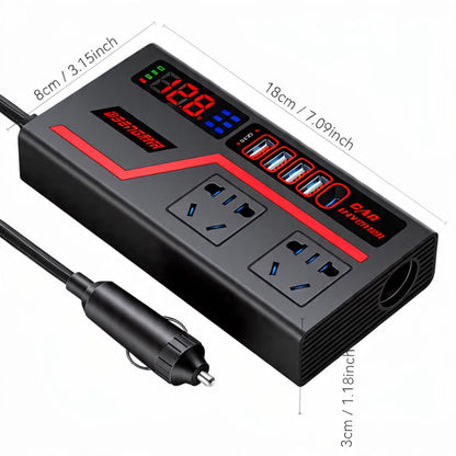 CARGADOR UNIVERSAL CON CONECTOR DE VEHÍCULO INVERTER