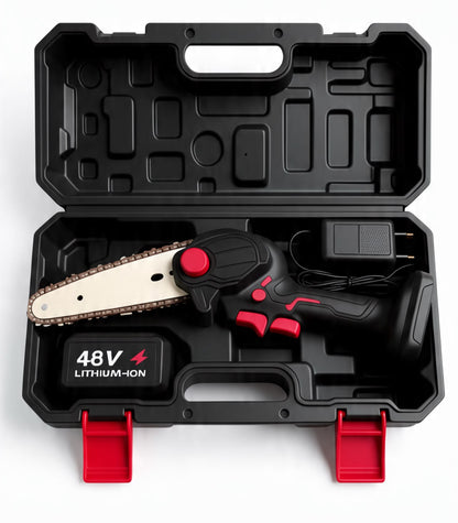 MINI MOTOSIERRA INALÁMBRICA DE MANO 48V CON 1 BATERÍA