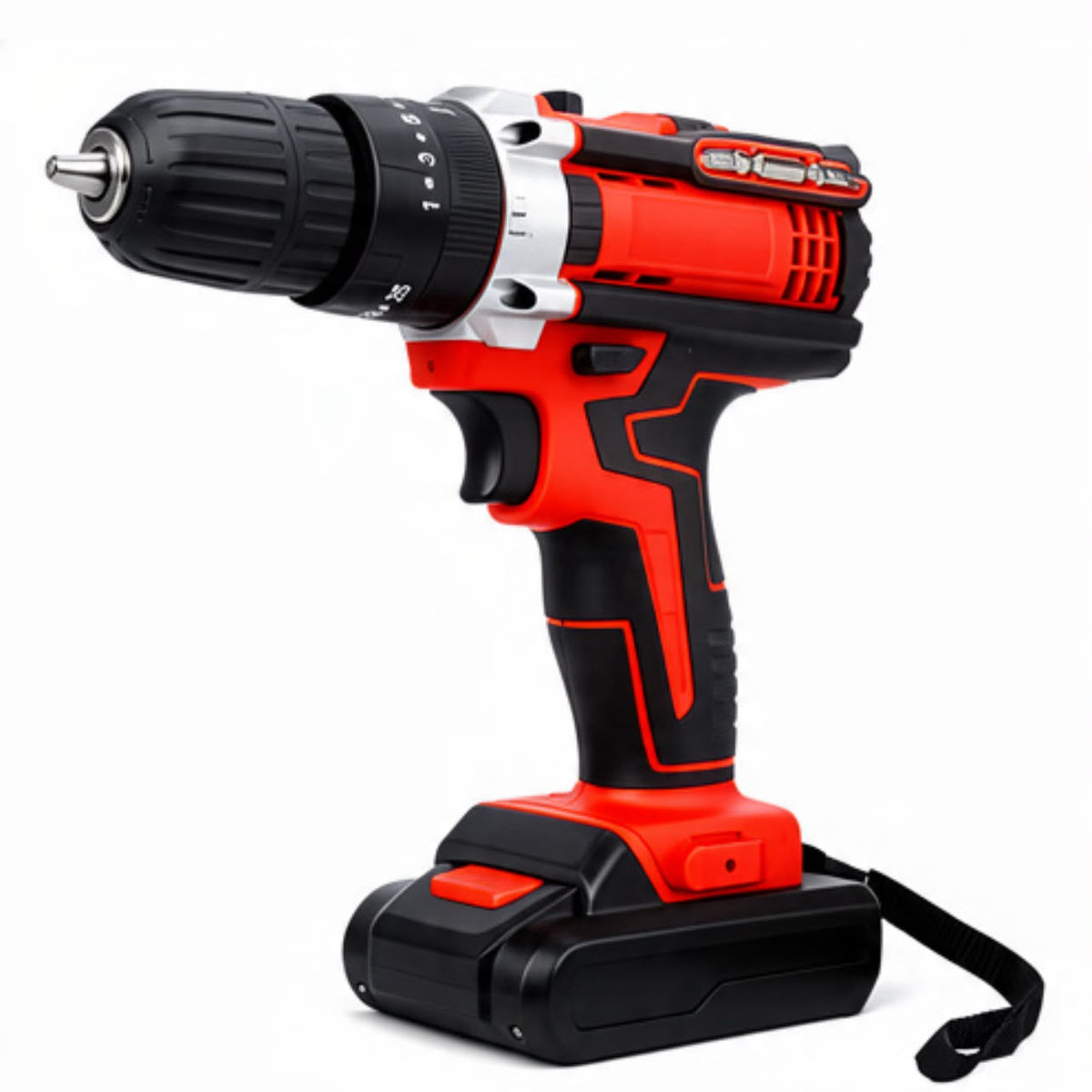 SET DE TALADRO INALÁMBRICO 21V CON 2 BATERÍAS Y 26 PIEZAS