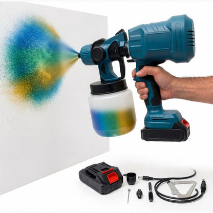 PISTOLA DE PINTURA INALÁMBRICA 48V CON 2 BATERÍAS