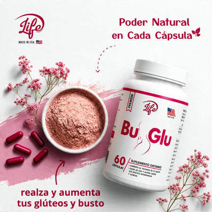 BU GLU PREMIUM – SUPLEMENTO PARA GLÚTEOS X 60 CÁPSULAS