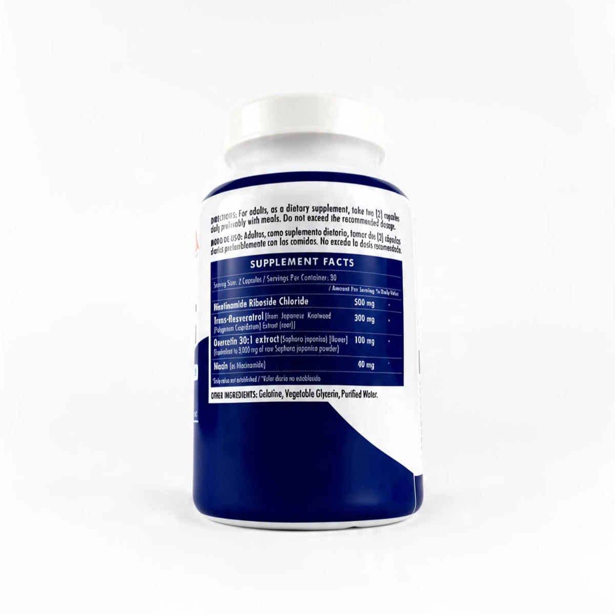 NAD+RESVERATROL – SUPLEMENTO DE ENERGÍA Y BIENESTAR CELULAR