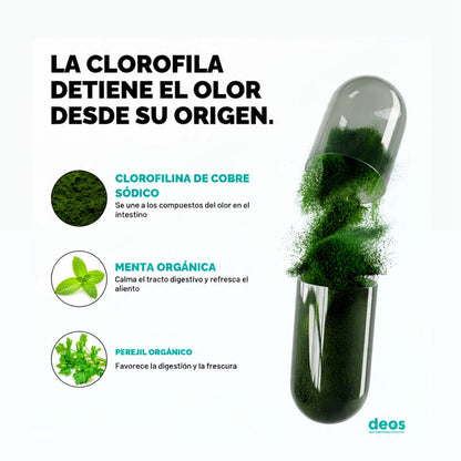 DEOS – SUPLEMENTO DESODORIZANTE INTERNO X 60 CÁPSULAS